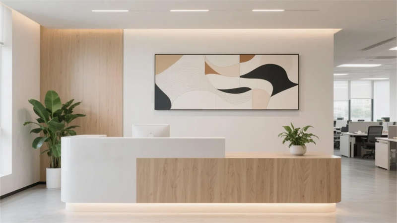 高效人性化布局, 蕪湖現(xiàn)代簡約辦公室裝修設(shè)計效果圖欣賞