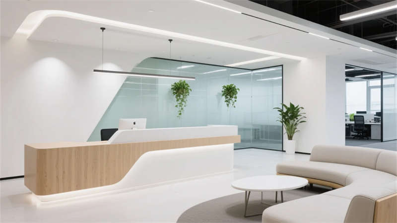 簡約生態(tài)，2000平蚌埠辦公室裝修設(shè)計效果圖