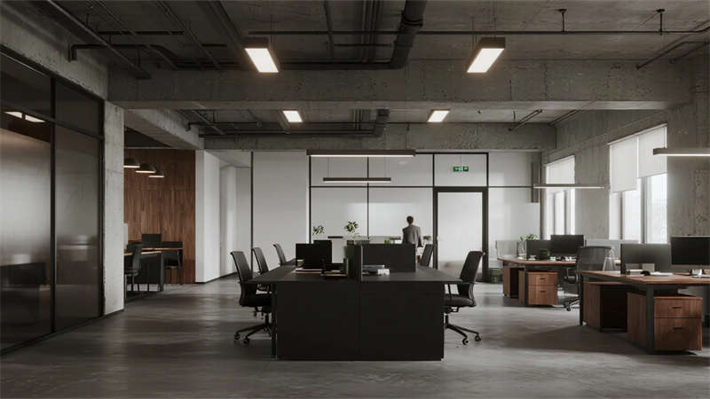 裸露結(jié)構(gòu)，復(fù)古質(zhì)感——合肥工業(yè)風(fēng)辦公室設(shè)計