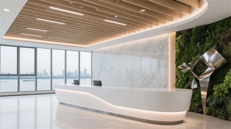 山水聯(lián)動，流動協(xié)作，蕪湖3000平簡約科技風(fēng)辦公室裝修設(shè)計