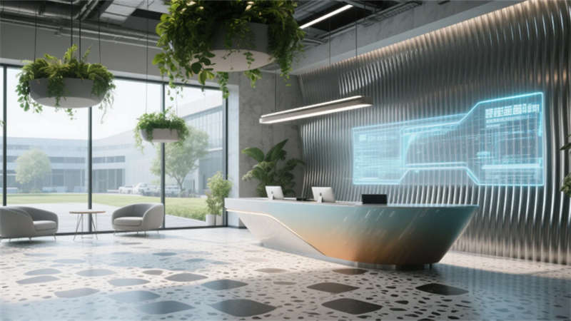 蚌埠2000平科技感辦公室裝修設(shè)計效果圖